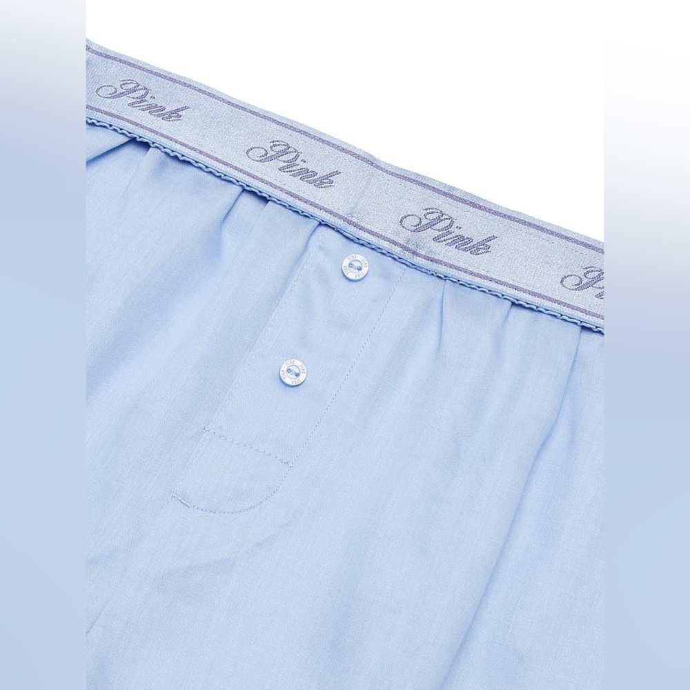 Victoria Secret PINK Tencel Pajama Shorts Blue XS Soft Lounge Sleep NWT - Picture 5 of 6